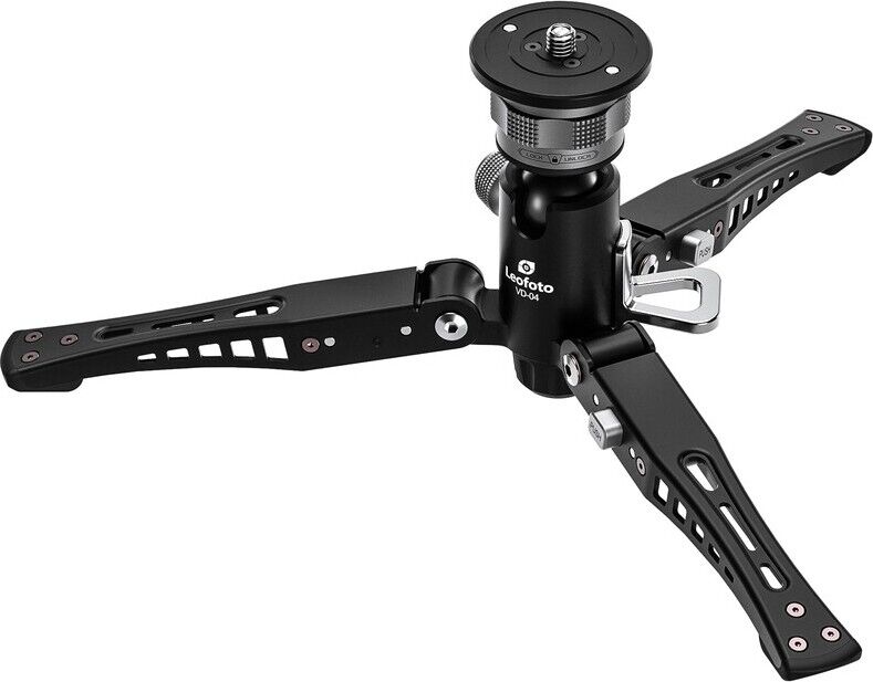 Leofoto VD-04 Monopodlar için Tripod Base Döner Taban