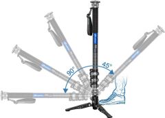 Leofoto VD-04 Monopodlar için Tripod Base Döner Taban