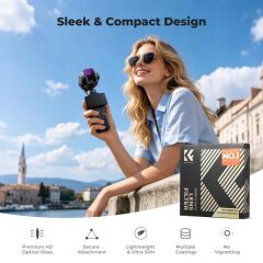 K&F Concept Dji Osmo Pocket 4P İçin 4 Parça ND/PL Filtre Seti (ND8/PL, ND16/PL, ND32/PL, ND64/PL) (Plastik)