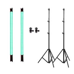 GDX TB-60 RGB İkili Fotoğraf ve Video Tüp Işık Seti