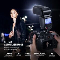Neewer NW700-C TTL Flaş Speedlite - Canon Uyumlu