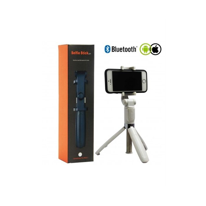 Camten S-730 Telefon İçin Bluetooth Kumandalı Mono Tripod (Beyaz)