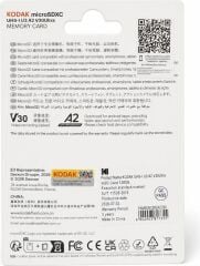 Kodak 128GB UHS-I U3 A2 V30Ultra MicroSDXC Kart