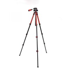 Fotopro S3 Foto-Video Tripod (Kırmızı)