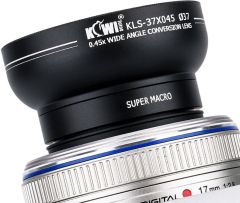 Kiwifotos KLS-37X045 37mm 0.45x Geniş Açı & Makro Çevirici Lens