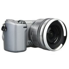 JJC LH-S1650 Sony 16-50mm İçin Metal Parasoley (Gümüş)