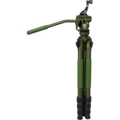 Sirui CT04+CT5 Pilot Series Video Tripod Kiti (Koyu Yeşil)
