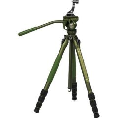 Sirui CT04+CT5 Pilot Series Video Tripod Kiti (Koyu Yeşil)