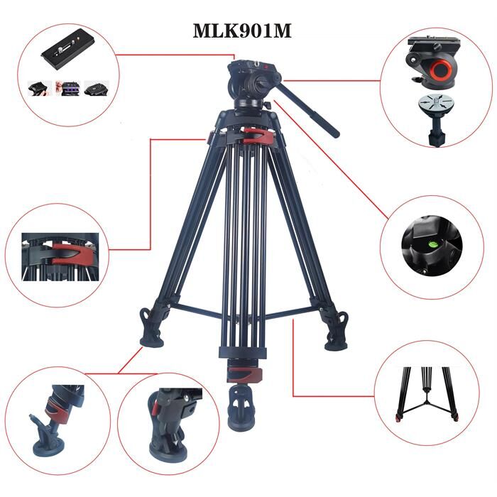 Milica MLK-901M 165cm Çantalı Profesyonel Video Tripod